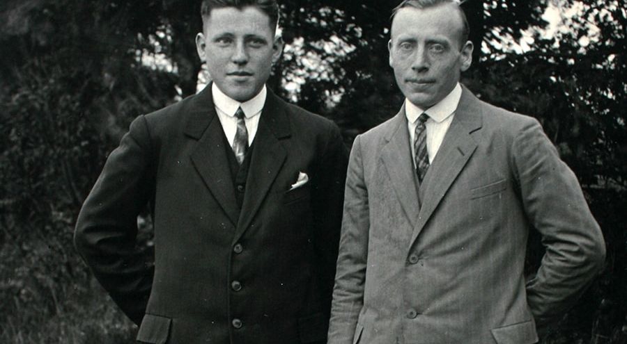 Historische Aufnahme Walter Ahrens und Hermann Bornkast