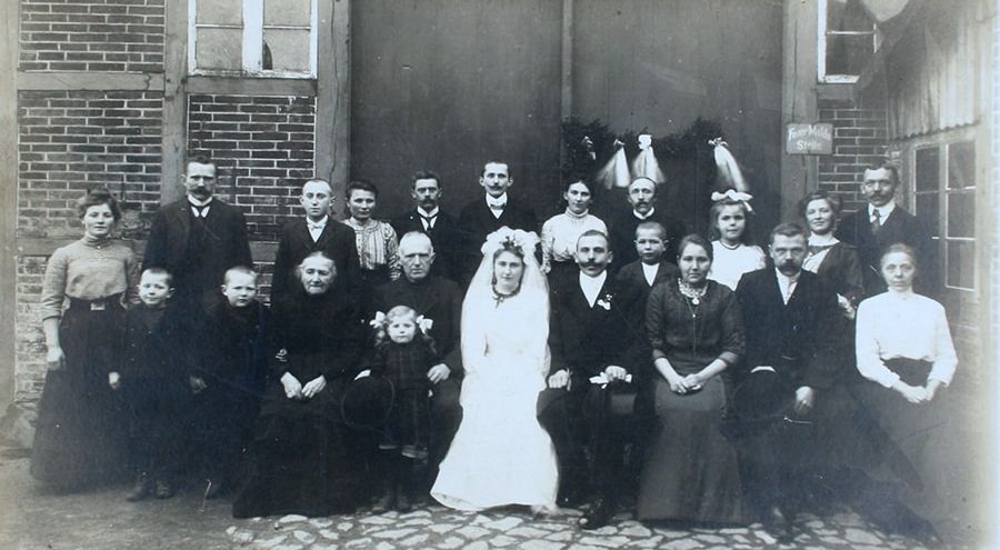 Historische Aufnahme Familie Wulff